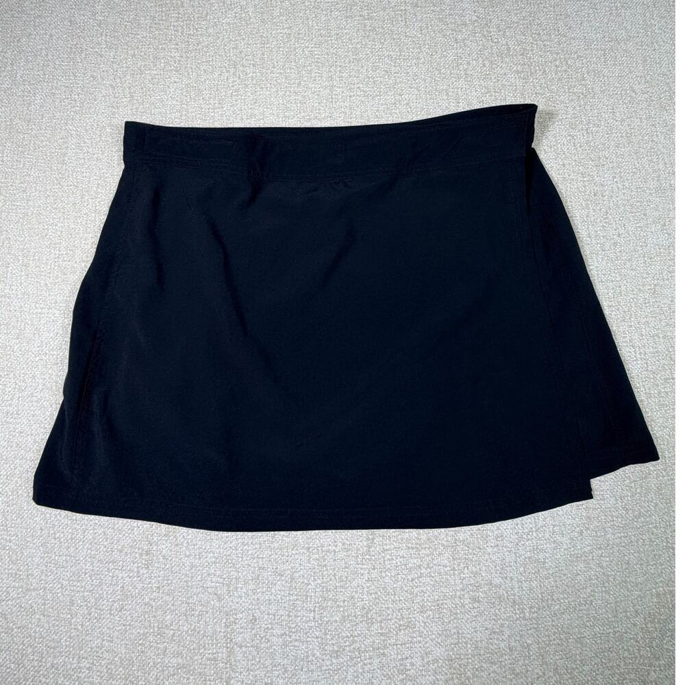 RipSkirt Women XL Black Short Wrap Skirt Travel Casual Beach Resort Comfortable